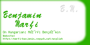 benjamin marfi business card